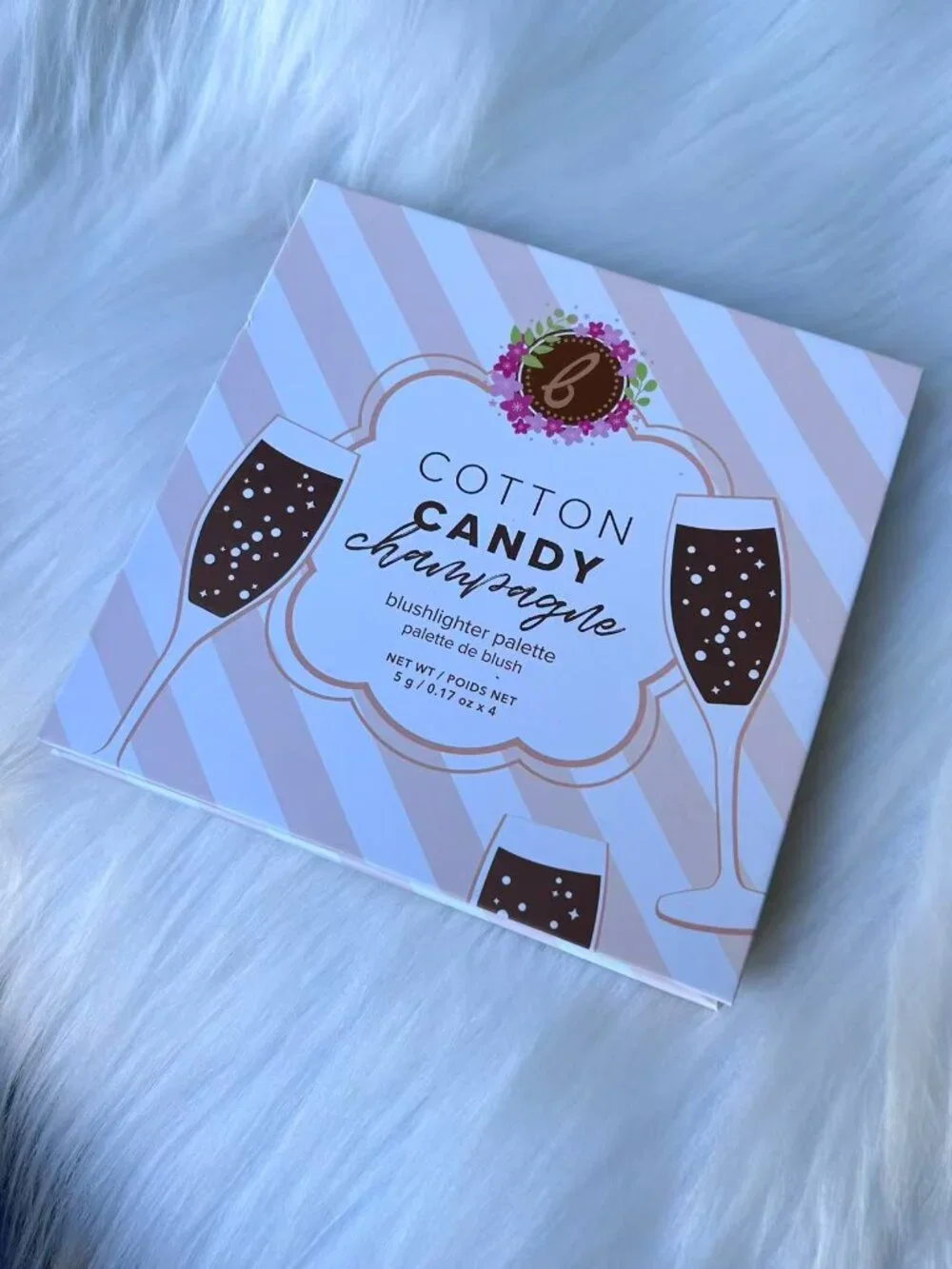 New BEAUTY BAKERIE Cotton Candy Champagne Blush Palette Full Size